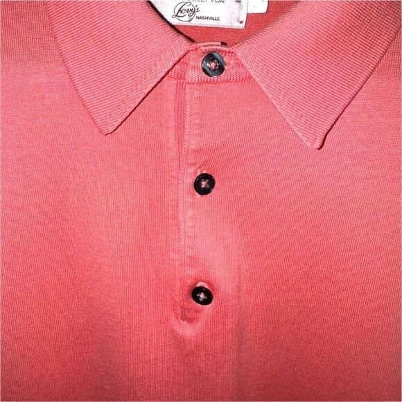 Pink St. Croix Luxury Knits Knit Polo Collar Sweater L - Picture 3 of 7